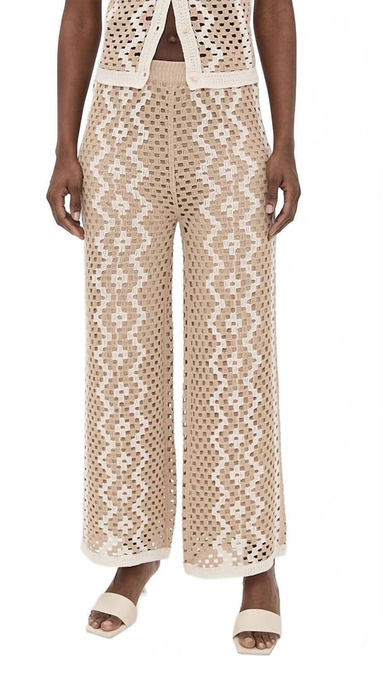 NEW Z SUPPLY loma crotchet pant in natural